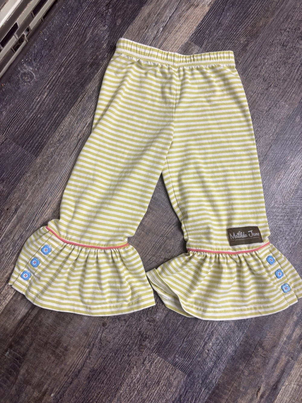 Matilda Jane Yellow & White Big Ruffles size 4